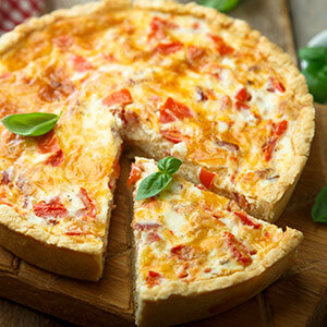 Mascarpone and Sun-Dried Tomato Quiche